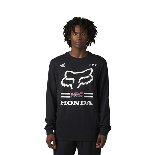 Fox X Honda LS Tee - Black - L - SKU:FO30551001L