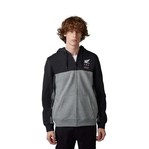 Fox X Honda Zip Fleece - Black - L - SKU:FO30578001L