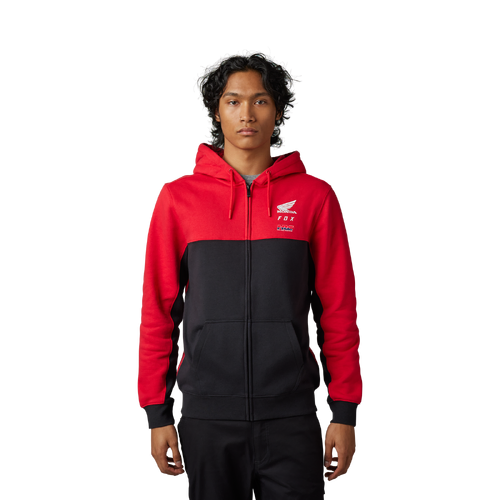Fox X Honda Zip Fleece - Flame Red - 2XL - SKU:FO305781222X