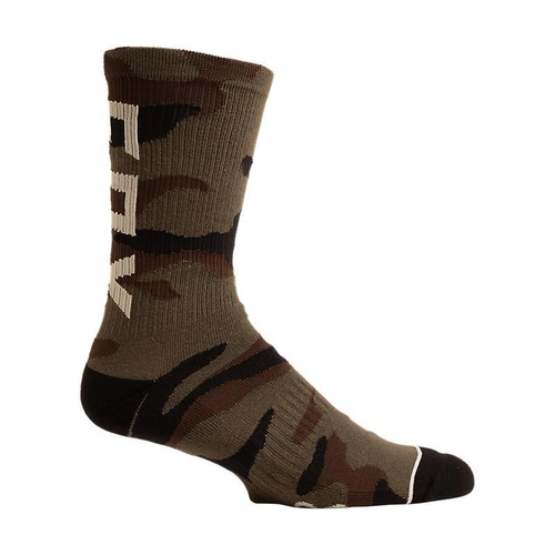 Fox Camo Cush Crew Sock - Green - L/XL - SKU:FO30620031LXL