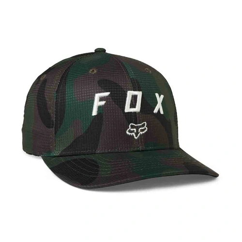 Fox Vzns Camo Tech Flexfit Hat - Green/Camo - L/XL - SKU:FO30631031LXL