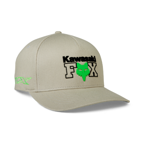 Fox X Kawi Flexfit Hat - Steel Grey