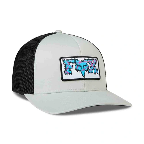 Fox Barbed Wire Flexfit Hat - Steel Grey - L/XL - SKU:FO30643172LXL
