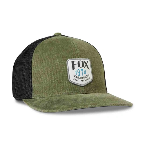 Fox Predominant Mesh Flexfit Hat - Olive Green
