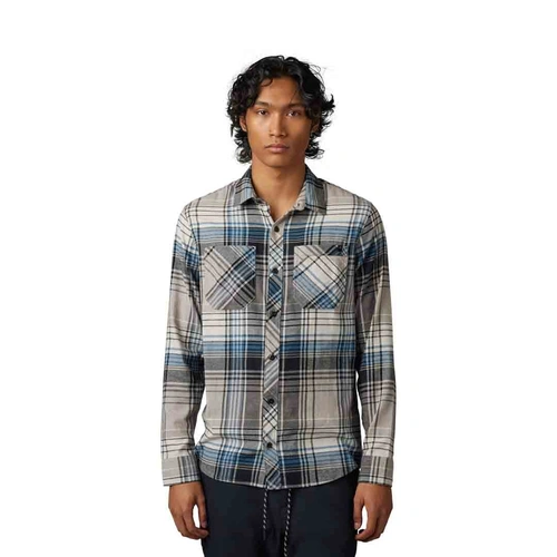 Fox Turnsout Utility Flannel - Taupe - 2XL - SKU:FO307442352X