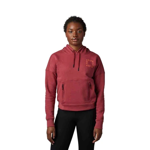 Fox Hinkley Dwr Womens Pullover Fleece - Scarlet
