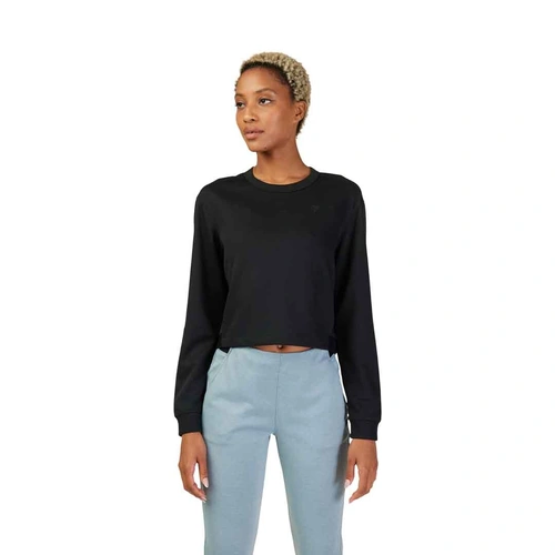 Fox Balance Womens Crew Fleece - Black