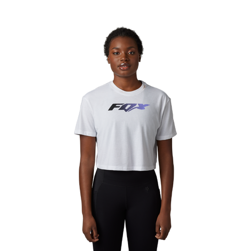 Fox Morphic Womens Crop Tee - White