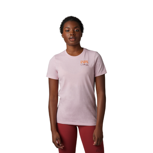 Fox Rockwilder SS Womens Tee - Blush - L - SKU:FO30795175L