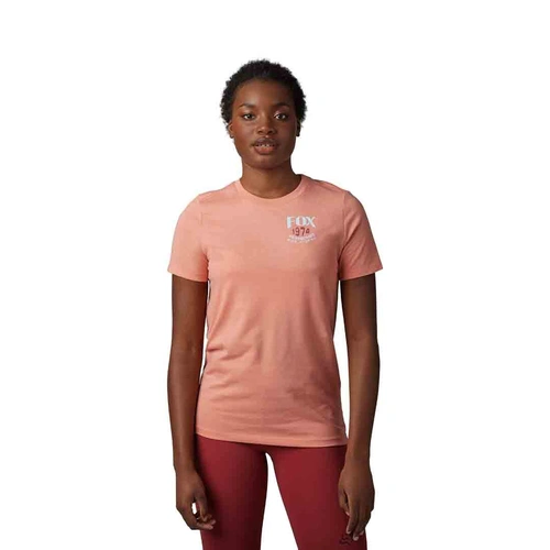 Fox Predominant Womens Tee Short Sleeve - Salmon
