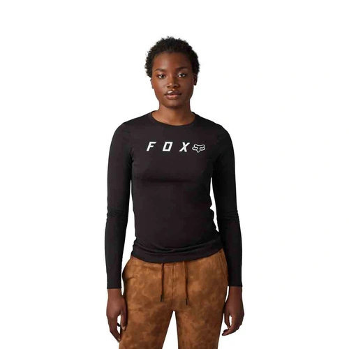 Fox Absolute Womens Tech Tee Long Sleeve - Black - M - SKU:FO30799001M