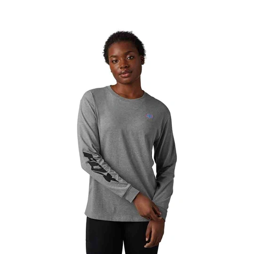 Fox Morphic Womens Tee Long Sleeve - Heather Graphite