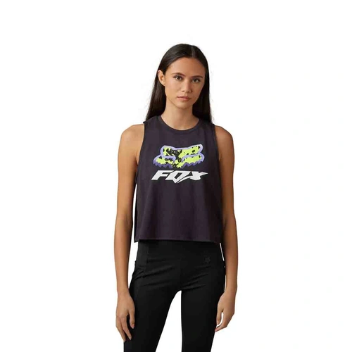 Fox Morphic Womens Crop Tank - Black