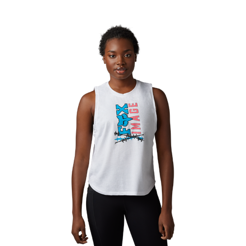 Fox Barbed Wire Womens Tank - White