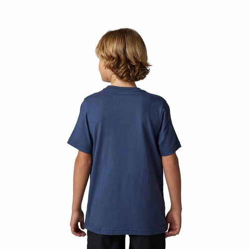 Fox Youth Barbed Wire SS Tee - Deep Cobalt - L - SKU:FO30829387L