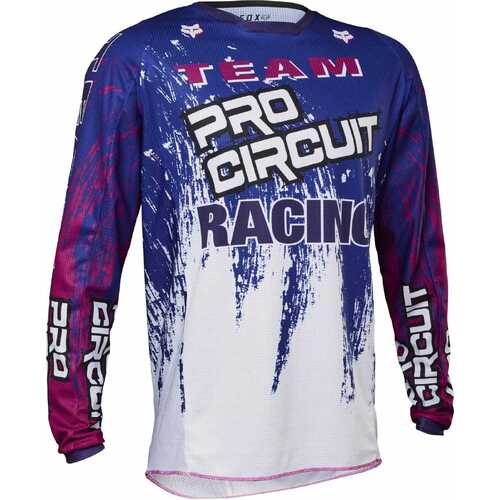 Fox 2023 180 Pro Circuit Jersey - White Blue Purple