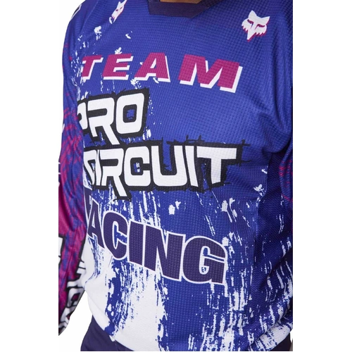 Fox 180 Pro Circuit Jersey - White Blue Purple