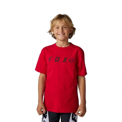 Fox Youth Absolute SS Tee - Flame Red - L - SKU:FO30858122L