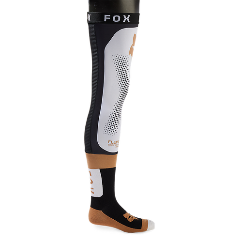Fox 2024 Flexair Knee Brace Socks - Black/White