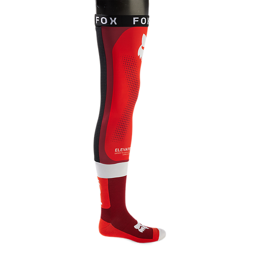 Fox Flexair Knee Brace Sock - Fluro Red
