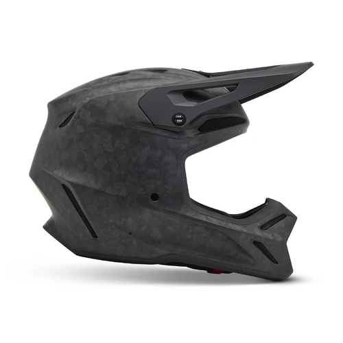 Fox V3 Rs Carbon Solid Helmet - Matte Black