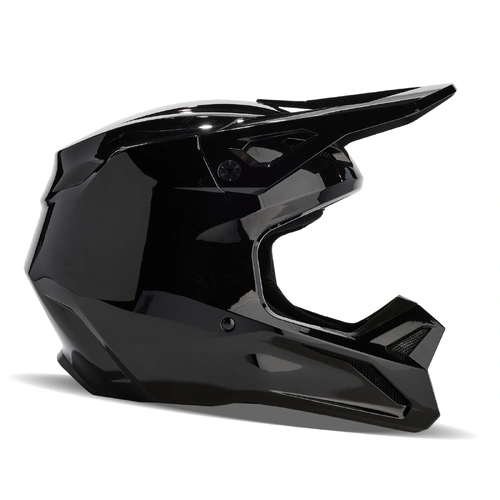 Fox V1 Solid Helmet - Black - 2XL - SKU:FO313690012X