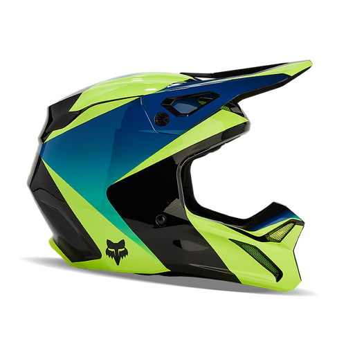 Fox V1 Streak Helmet - Black/Yellow