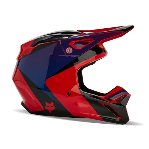 Fox 2024 V1 Streak Helmet - Flo Red - XL - SKU:FO31371110XL