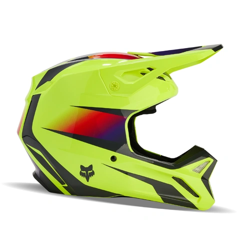 Fox V1 Flora Helmet - Yellow - 2XL - SKU:FO313720052X
