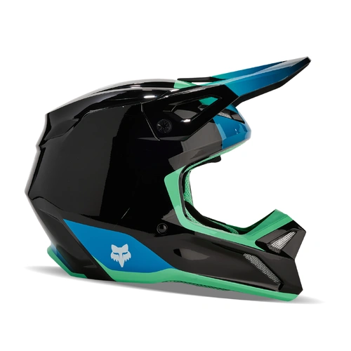 Fox V1 Ballast Helmet - Black/Blue - 2XL - SKU:FO313730132X