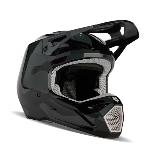 Fox V1 Bnkr Helmet - Black Camo - S - SKU:FO31375247S