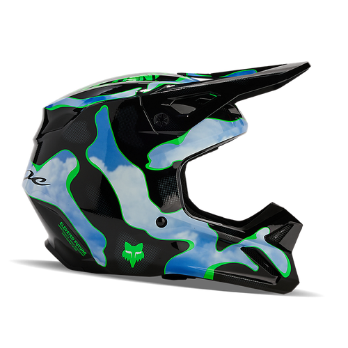 Fox V1 Atlas Helmet - Black/Green