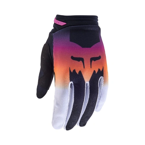 Fox 180 Flora Womens MX Gloves - Black/Pink - L - SKU:FO31378285L