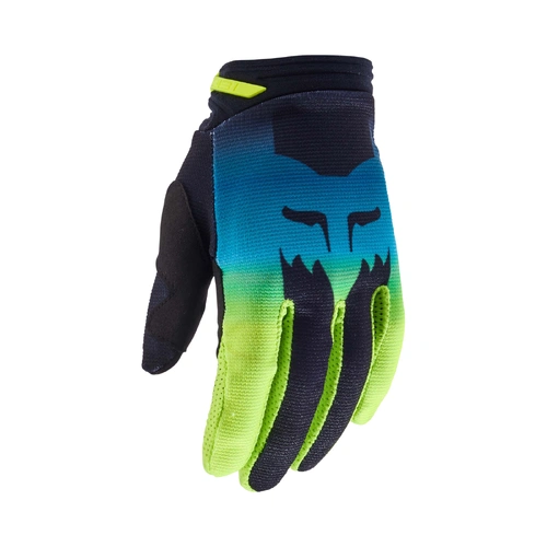 Fox Youth Girls 180 Flora Glove - Black/Yellow - L - SKU:FO31393019L