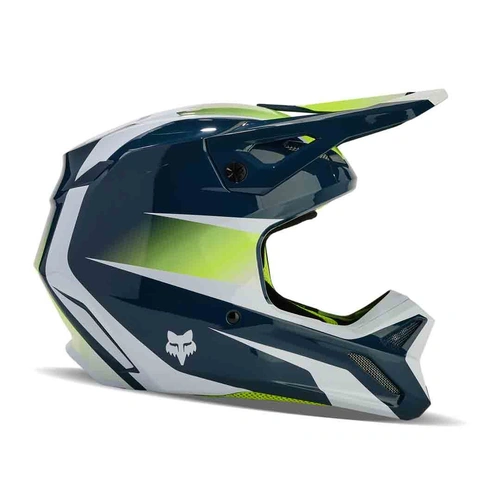 Fox Youth V1 Flora Helmet - Dark Indigo - L - SKU:FO31402203L