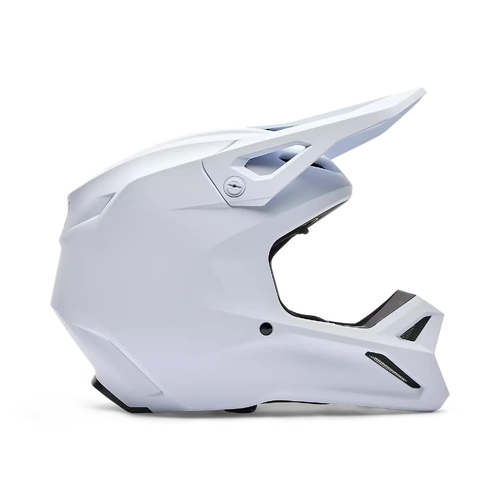 Fox 2026 Youth V1 Solid MX Helmet - Matte White