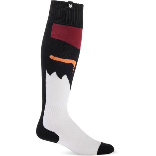 Fox 2024 Youth 180 Flora Socks - Black/White