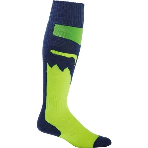 Fox 2024 Youth 180 Flora Socks - Blue/Yellow