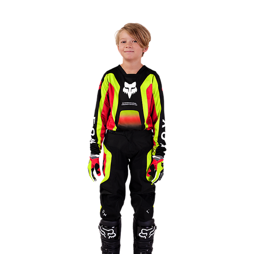 Fox Youth 180 Ballast Pant - Black/Red - 28 - SKU:FO3141201728