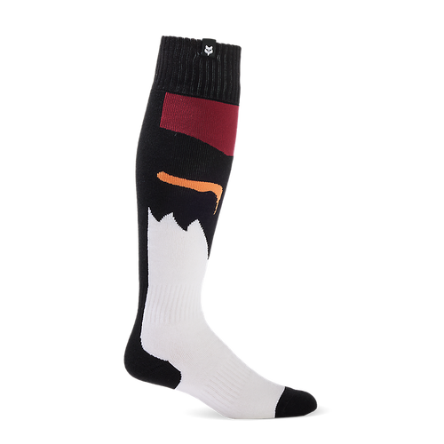 Fox 2024 180 Flora Socks - Black/White