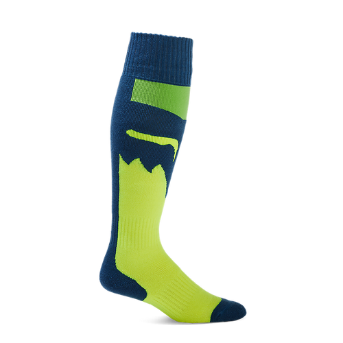 Fox 180 Flora Sock - Blue/Yellow