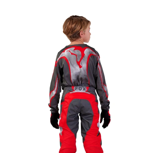 Fox 2024 Youth 180 Atlas Jersey - Grey/Red