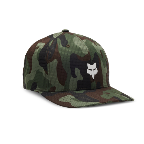 Fox Head Camo Tech Flexfit Hat - Green/Camo