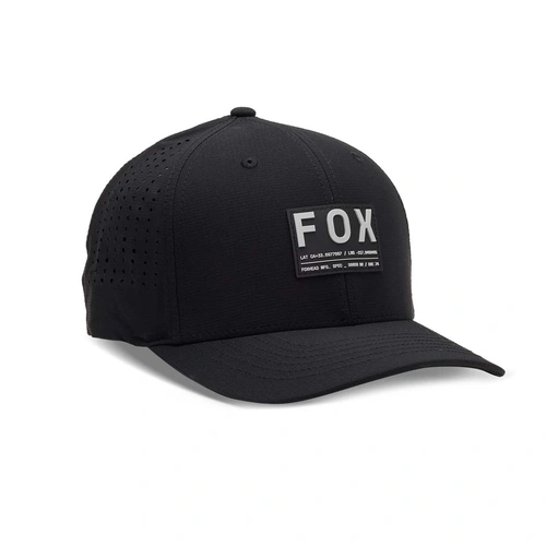 Fox Non Stop Tech Flexfit Hat - Black - S/M - SKU:FO31624001SM