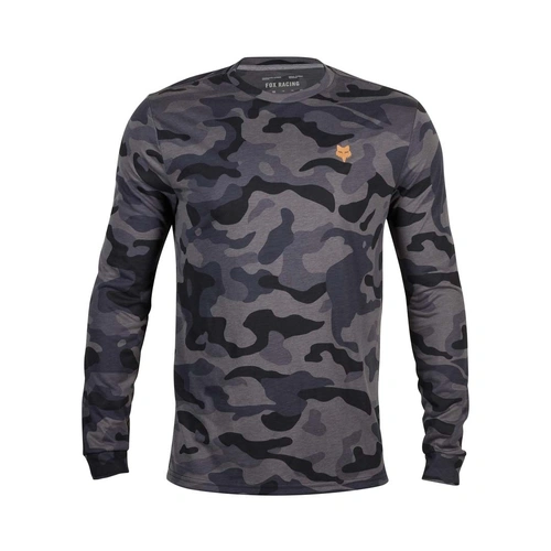 Fox Head LS Tech Tee Camo - Black/Camo - S - SKU:FO31681247S