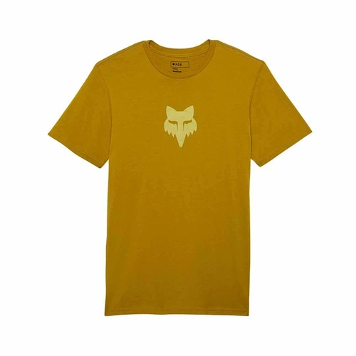 Fox Fox Head Ss Prem Tee - Mustard - M - SKU:FO31731440M