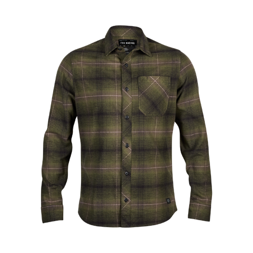 Fox Source Flannel - Olive Green