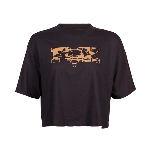 Fox Cienega Os Womens Crop Tee - Black - L - SKU:FO31778001L