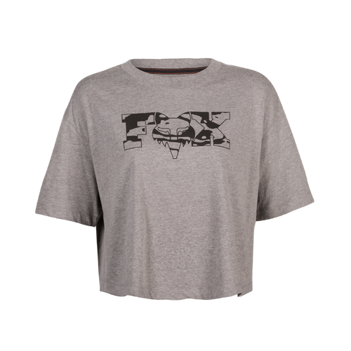 Fox Cienega Os Womens Crop Tee - Light Heather Grey