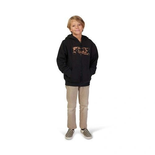 Fox Youth Cienega Sasquatch Fleece Zip - Black - L - SKU:FO31794001L